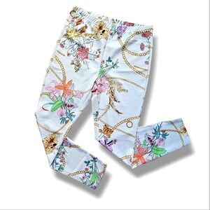 5️⃣ for 2️⃣5️⃣ Floral & Chain Print Plus Size Legging
